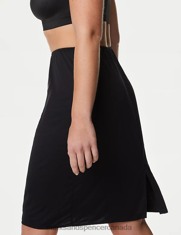 Unisex Black Mix Lingerie Marks & Spencer 2pk Assorted Waist Slips 20VTD4604 - Marks and Spencer Canada locations