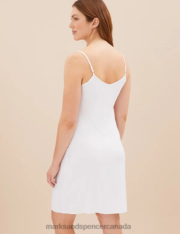 Unisex White Lingerie Marks & Spencer Cool Comfort Full Slip 20VTD4206 - Marks and Spencer Canada locations