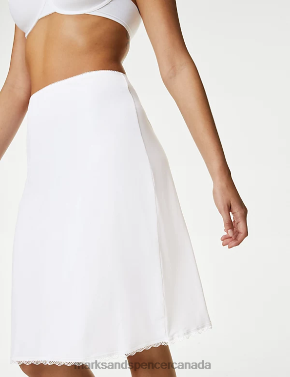 Marks and Spencer Canada - Unisex White Lingerie Marks & Spencer Cool Comfort Waist Slip 20VTD4488