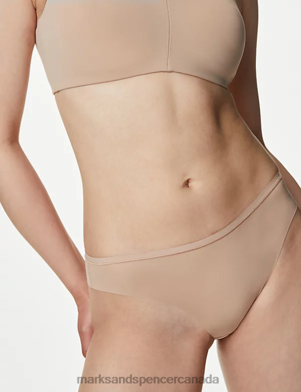 Marks and Spencer near me - Unisex Rose Quartz Lingerie Marks & Spencer 3pk Flexifit No VPL Thongs 20VTD4171