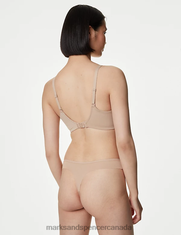 Marks and Spencer near me - Unisex Rose Quartz Lingerie Marks & Spencer 3pk Flexifit No VPL Thongs 20VTD4171