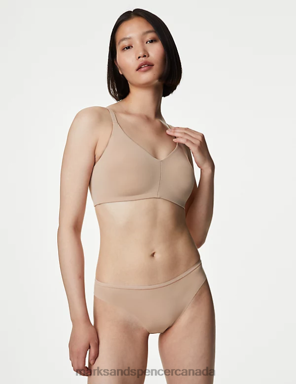 Marks and Spencer near me - Unisex Rose Quartz Lingerie Marks & Spencer 3pk Flexifit No VPL Thongs 20VTD4171