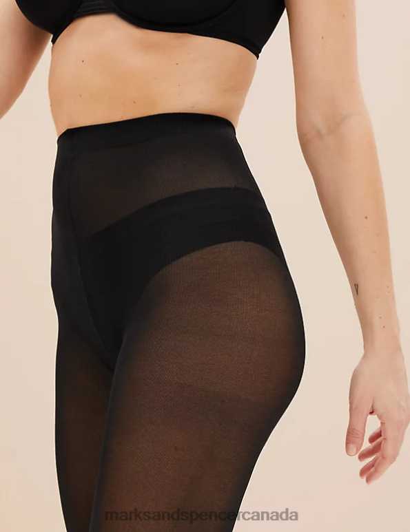 Unisex Black Lingerie Marks & Spencer 40 Denier Silky Soft Tights 20VTD4529 - Marks and Spencer online