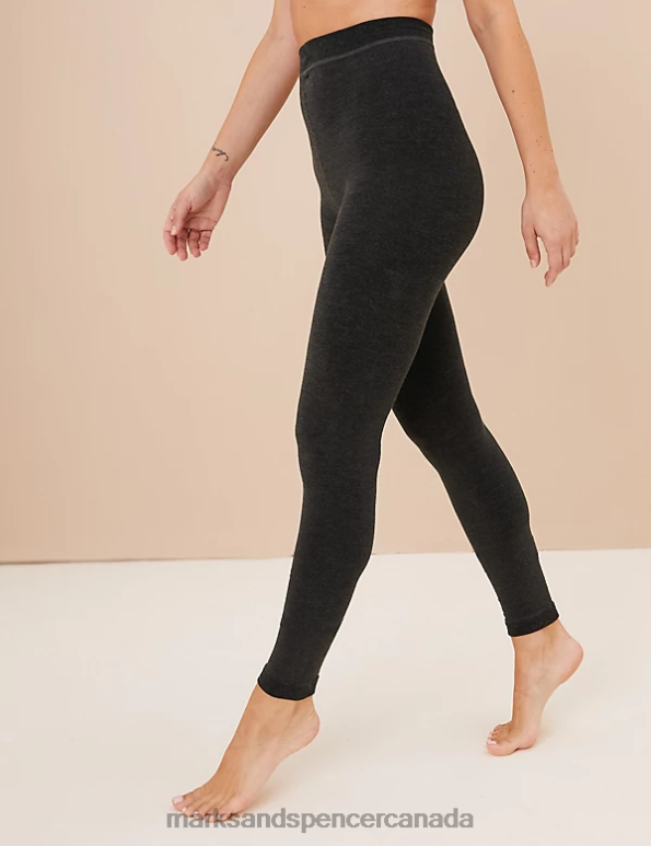 Unisex Grey Lingerie Marks & Spencer 180 Denier Heatgen Footless Tights 20VTD4172 - Marks and Spencer online