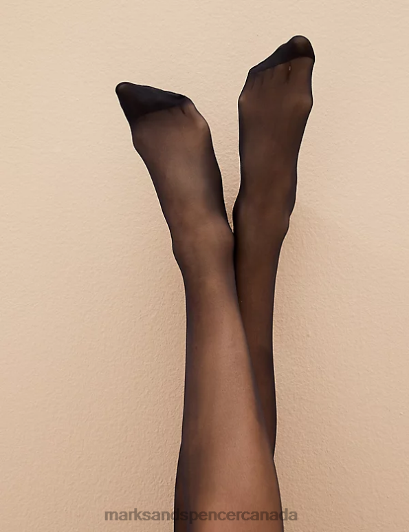 Unisex Navy Lingerie Marks & Spencer 3pk 10 Denier Ladder Resist Matt Tights 20VTD4240 - Marks and Spencer outlet