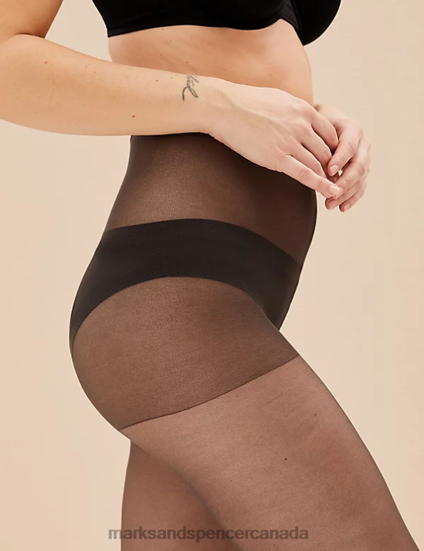 Unisex Nearly Black Lingerie Marks & Spencer 5pk 15 Denier Ladder Resist Matt Tights 20VTD4760 - Marks and Spencer outlet