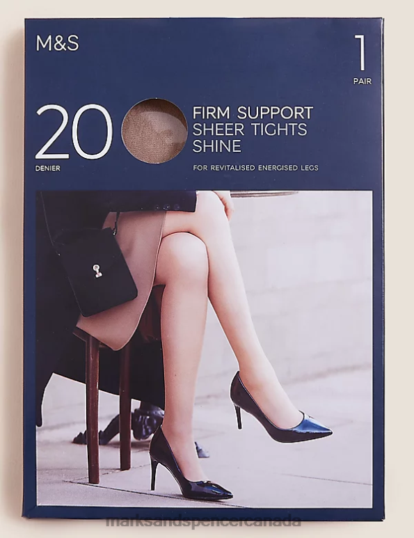 Unisex Pale Opaline Lingerie Marks & Spencer 20 Denier Firm Support Tights 20VTD4775 - Marks and Spencer online