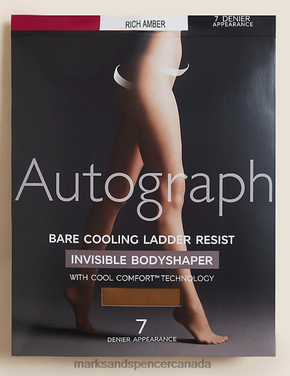 Marks and Spencer sale - Unisex Rich Amber Lingerie Marks & Spencer 7 Denier Cool Comfort Body Shaper Tights 20VTD4842