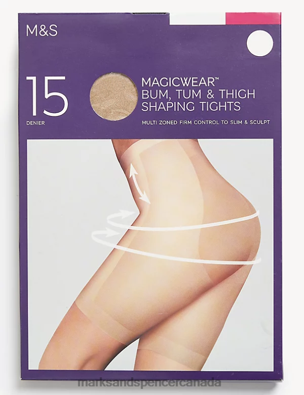 Unisex Rose Quartz Lingerie Marks & Spencer 15 Denier Body Shaper Tights 20VTD4782 - Marks and Spencer Canada locations