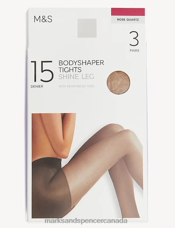 Marks and Spencer sale - Unisex Rose Quartz Lingerie Marks & Spencer 3pk 15 Denier Body Shaping Tights 20VTD4446