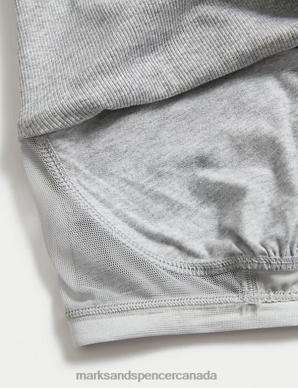 Marks and Spencer Canada - Unisex Antique Rose Lingerie Marks & Spencer 2pk Cotton Rich Secret Support Vests 20VTD3788