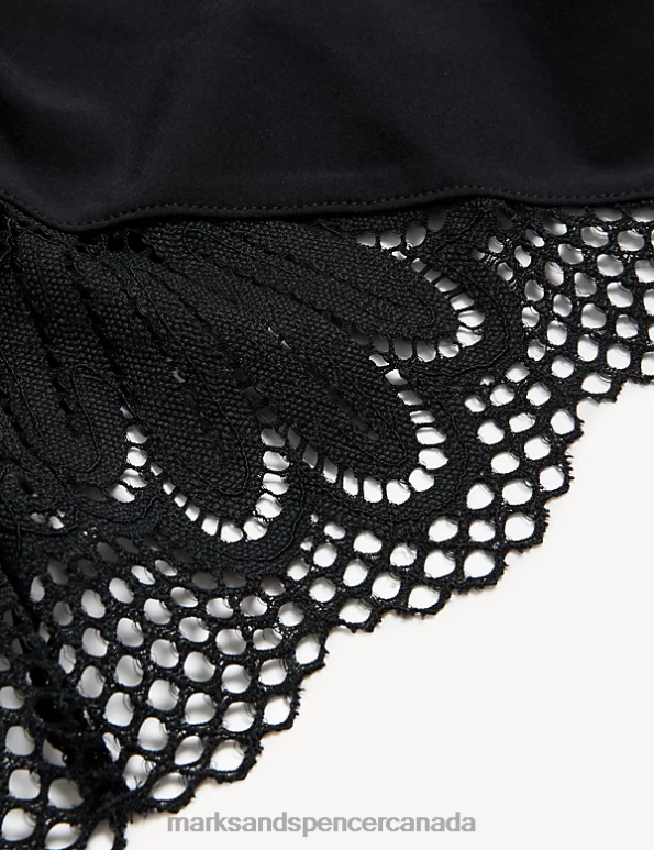 Marks and Spencer sale - Unisex Black Lingerie Marks & Spencer Nova Lace Camisole Short Set 20VTD4536