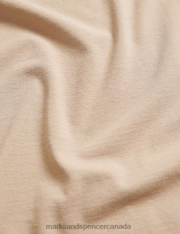 Unisex Rose Quartz Lingerie Marks & Spencer 3pk Cotton Rich Strappy Vests 20VTD3759 - Marks and Spencer outlet