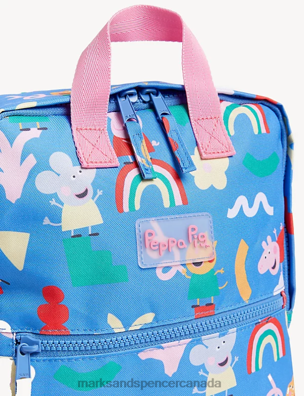 Kids Azure Blue Accessories Marks & Spencer Peppa Pig School Backpack 20VTD8789 - Marks and Spencer online