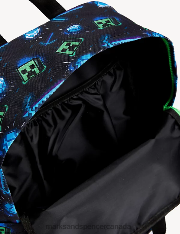 Marks and Spencer near me - Kids Black Accessories Marks & Spencer Minecraft Water Repellent School Backpack 20VTD7811