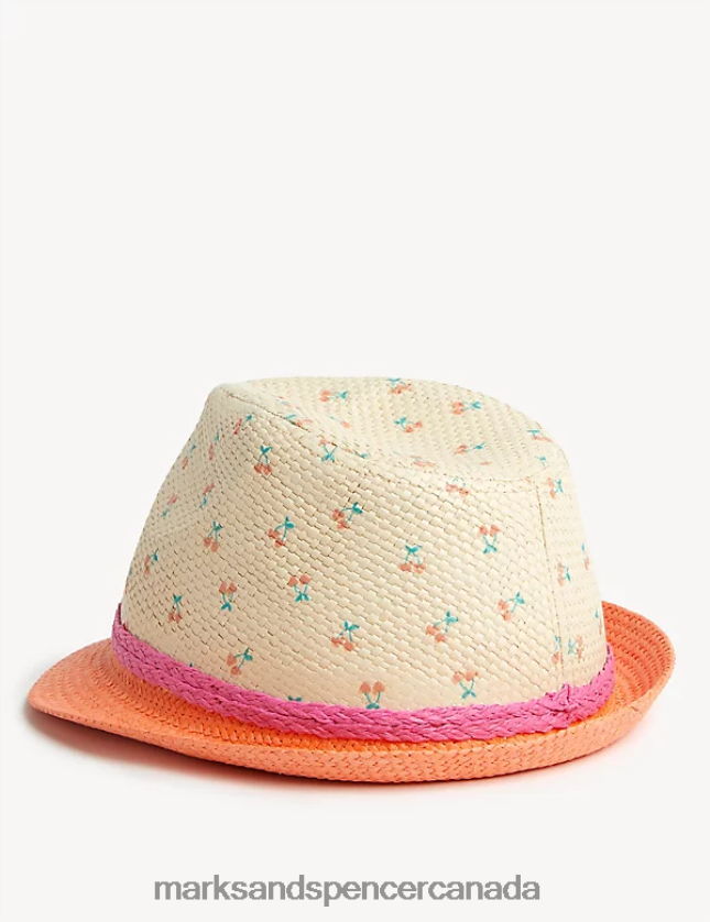 Accessories 20VTD9538 Apricot Kids Marks & Spencer Cherry Sun Hat - Marks and Spencer outlet