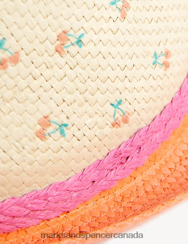 Accessories 20VTD9538 Apricot Kids Marks & Spencer Cherry Sun Hat - Marks and Spencer outlet