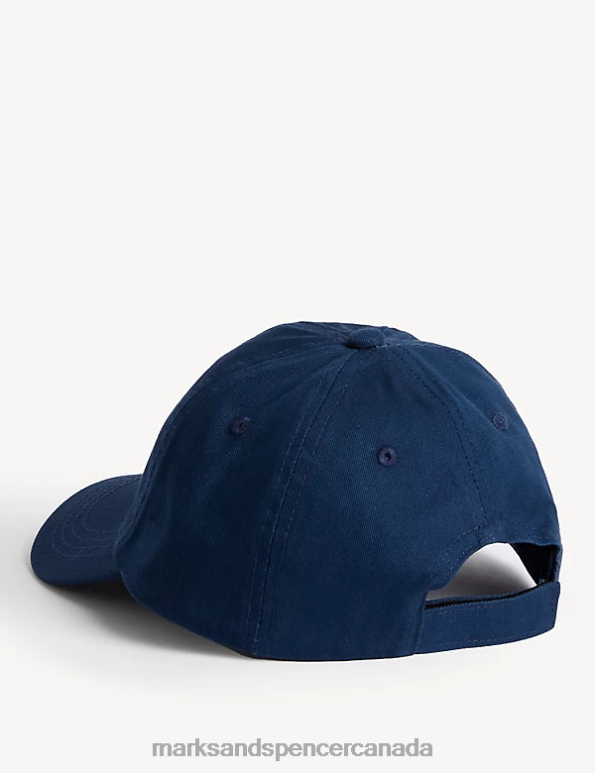 Marks and Spencer near me - Kids Indigo Accessories Marks & Spencer Pure Cotton Plain Baseball Cap 20VTD8846