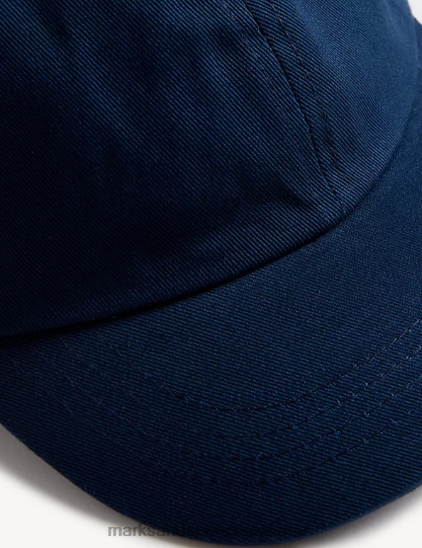 Marks and Spencer near me - Kids Indigo Accessories Marks & Spencer Pure Cotton Plain Baseball Cap 20VTD8846