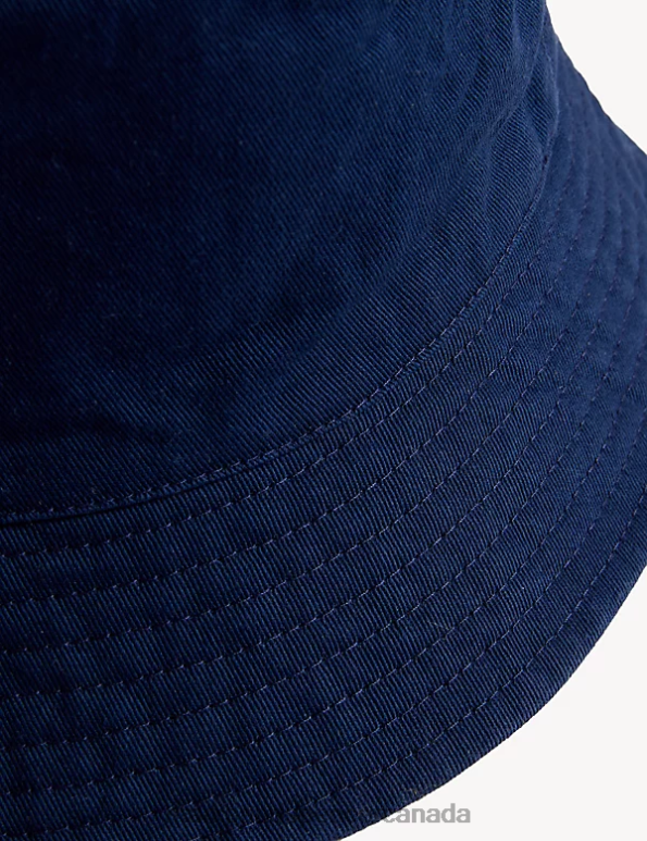 Kids Indigo Accessories Marks & Spencer Pure Cotton Plain Sun Hat 20VTD8618 - Marks and Spencer Canada locations