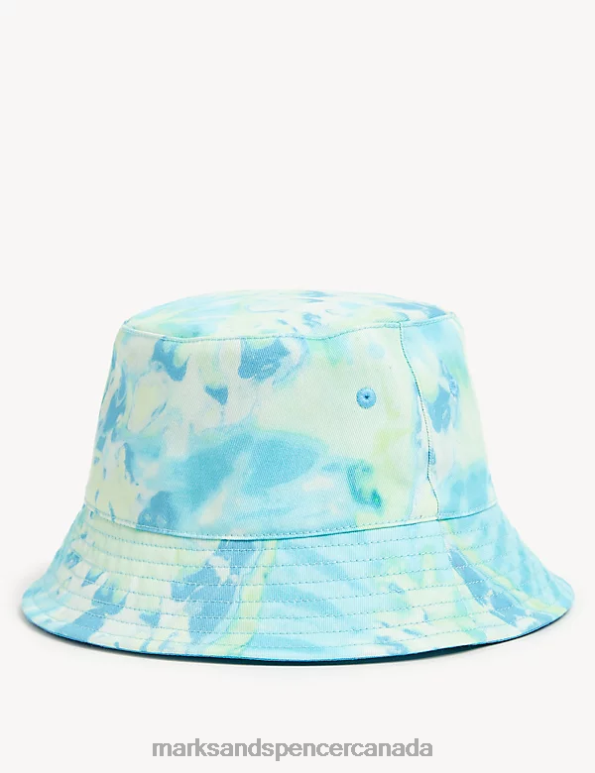 Marks and Spencer near me - Kids Turquoise Accessories Marks & Spencer Pure Cotton Tie Dye Sun Hat 20VTD8661
