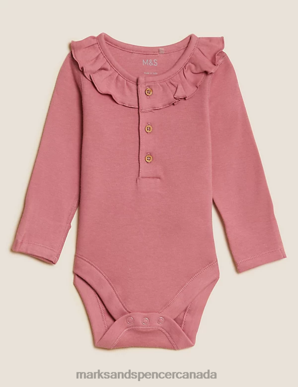 Marks and Spencer sale - Kids Pink Mix Clothing Marks & Spencer 3pk Pure Cotton Bodysuits 20VTD7601