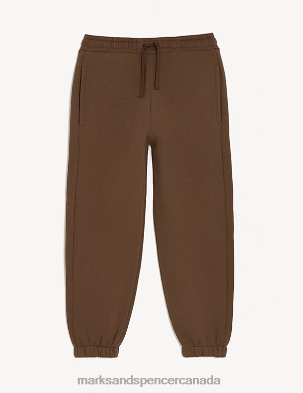 Marks and Spencer near me - Kids Dark Brown Clothing Marks & Spencer Cotton Rich Joggers 20VTD8766