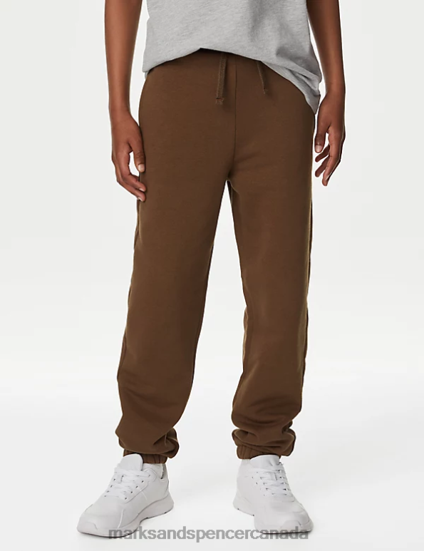 Marks and Spencer near me - Kids Dark Brown Clothing Marks & Spencer Cotton Rich Joggers 20VTD8766