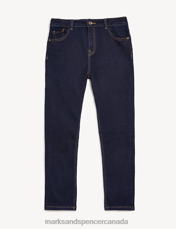 Marks and Spencer near me - Kids Indigo Clothing Marks & Spencer The Jones Straight Fit Cotton with Stretch Jeans 20VTD8449