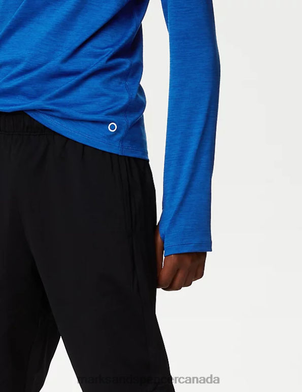 Marks and Spencer sale - Kids Cobalt School Uniform Marks & Spencer Half Zip Sports Top 20VTD8327