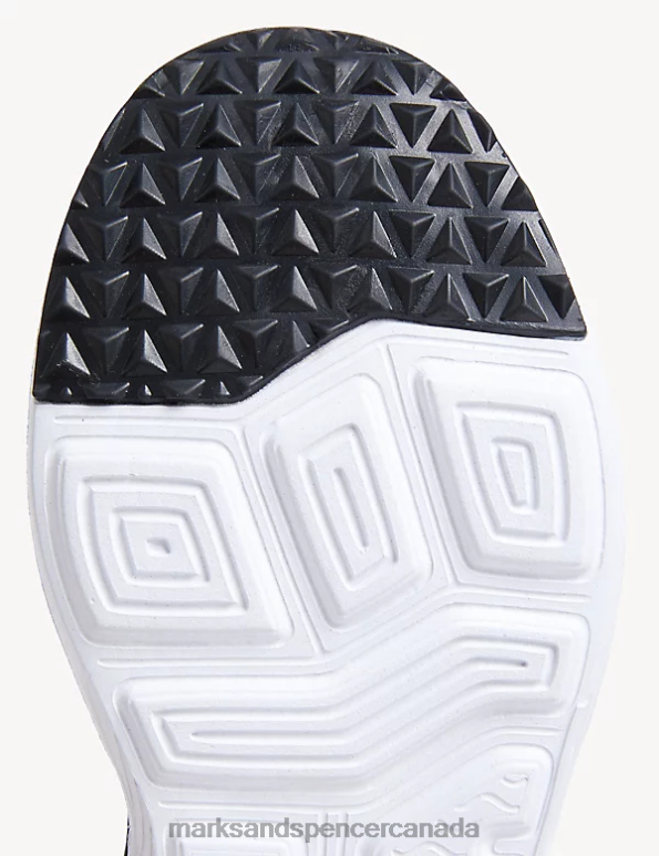 Kids Black Footwear Marks & Spencer Freshfeet Lace Up Sport Trainers 20VTD8638 - Marks and Spencer online