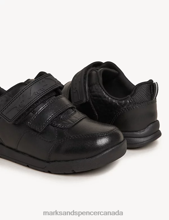 Kids Black Footwear Marks & Spencer Leather Freshfeet School Shoes 20VTD8447 - Marks and Spencer outlet