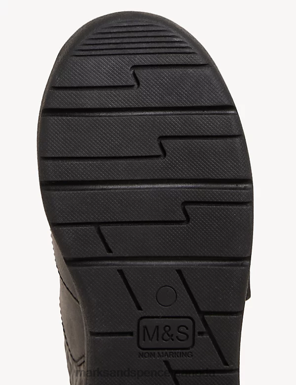 Kids Black Footwear Marks & Spencer Leather Freshfeet School Shoes 20VTD8447 - Marks and Spencer outlet