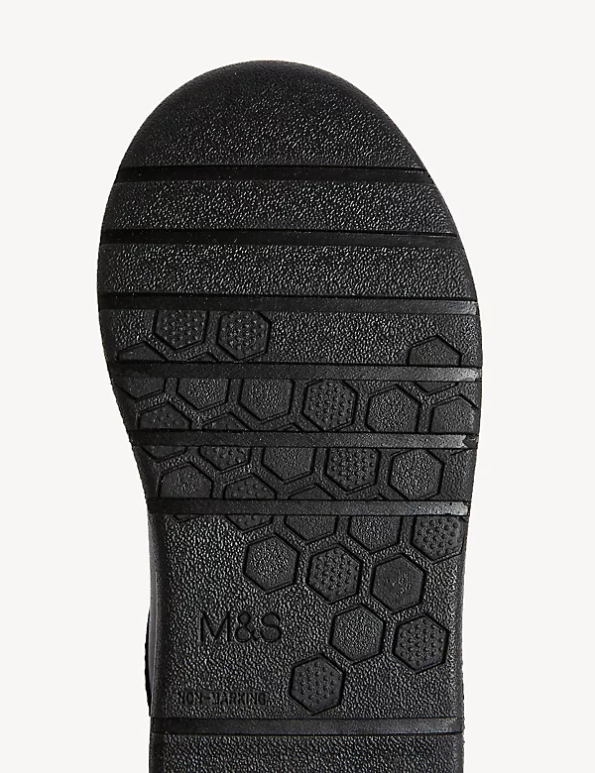 Kids Black Footwear Marks & Spencer Leather Riptape School Shoes 20VTD8508 - Marks and Spencer Canada locations