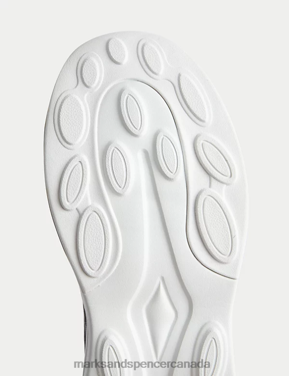 Marks and Spencer Canada - Kids Black Mix Footwear Marks & Spencer Freshfeet Sport Trainers 20VTD8196