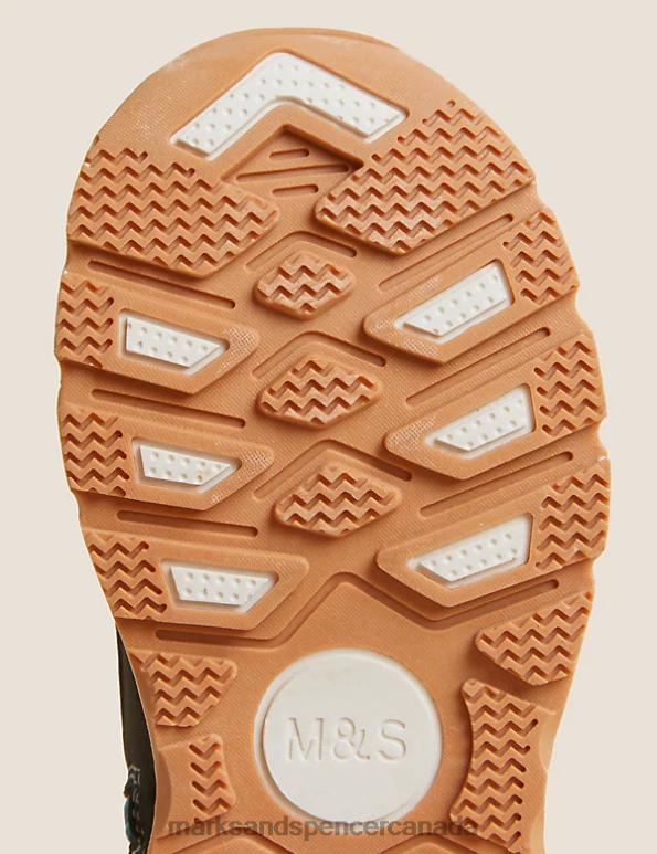 Kids Blue Mix Footwear Marks & Spencer Freshfeet Hiker Boots 20VTD8859 - Marks and Spencer Canada locations