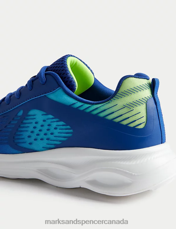 Marks and Spencer sale - Kids Blue Mix Footwear Marks & Spencer Freshfeet Sport Trainers 20VTD7892