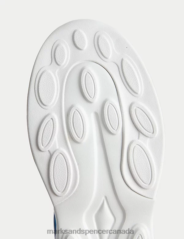 Marks and Spencer sale - Kids Blue Mix Footwear Marks & Spencer Freshfeet Sport Trainers 20VTD7892