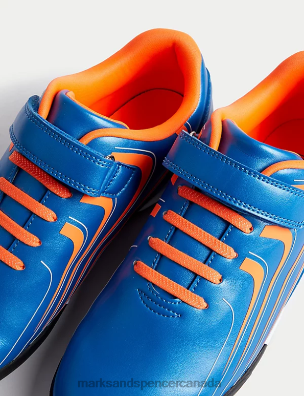 Kids Blue Mix Footwear Marks & Spencer Riptape Freshfeet Trainers 20VTD8185 - Marks and Spencer Canada locations