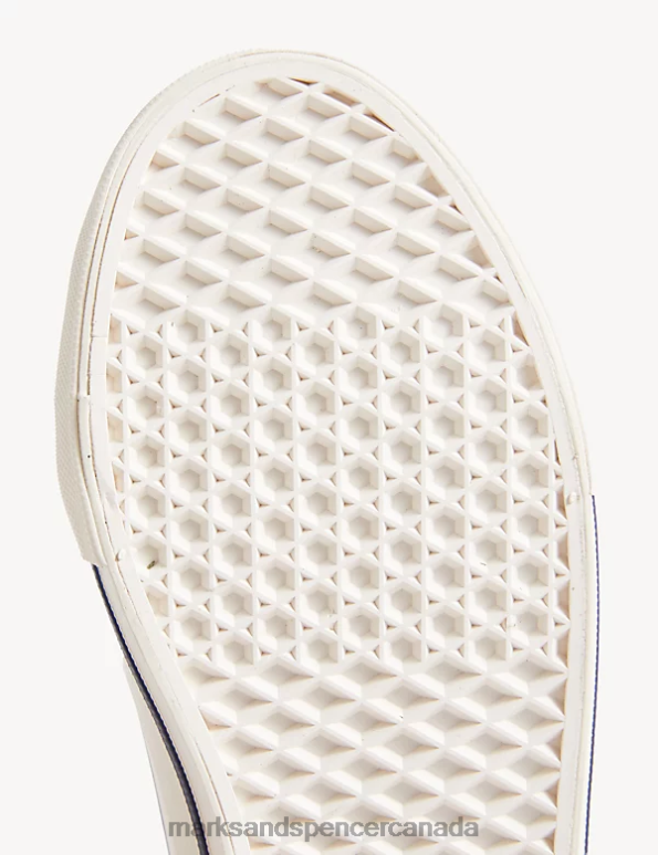 Marks and Spencer near me - Kids Cream Footwear Marks & Spencer Canvas Freshfeet High Tops 20VTD8344