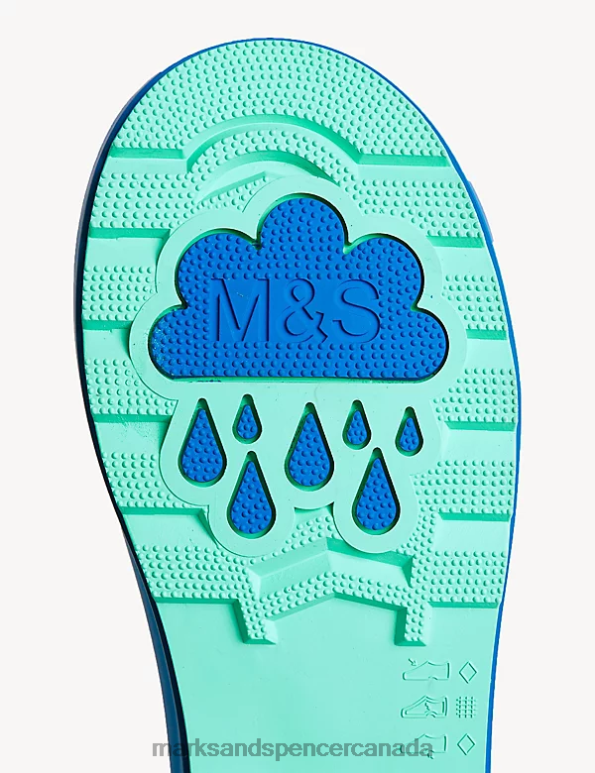 Marks and Spencer near me - Kids Green Mix Footwear Marks & Spencer Colour Block Wellies 20VTD8283