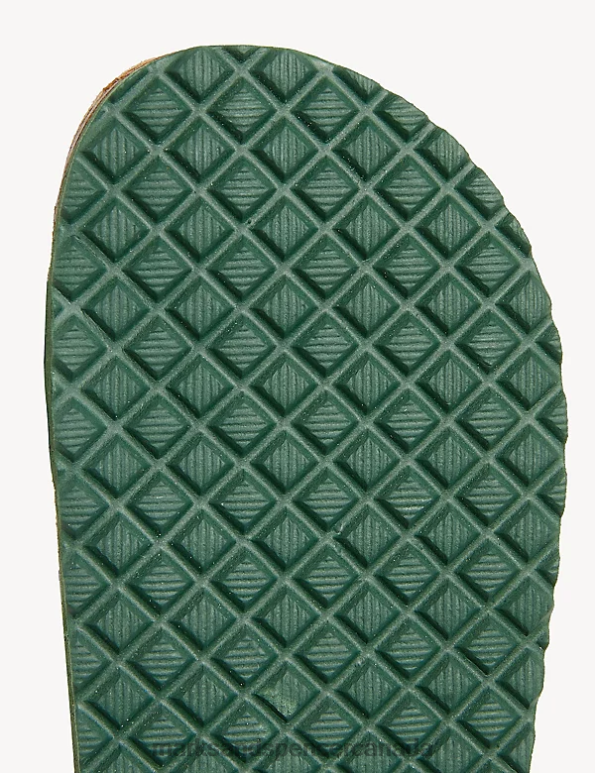Marks and Spencer Canada - Kids Green Mix Footwear Marks & Spencer Dinosaur Riptape Footbeds Sandals 20VTD8708
