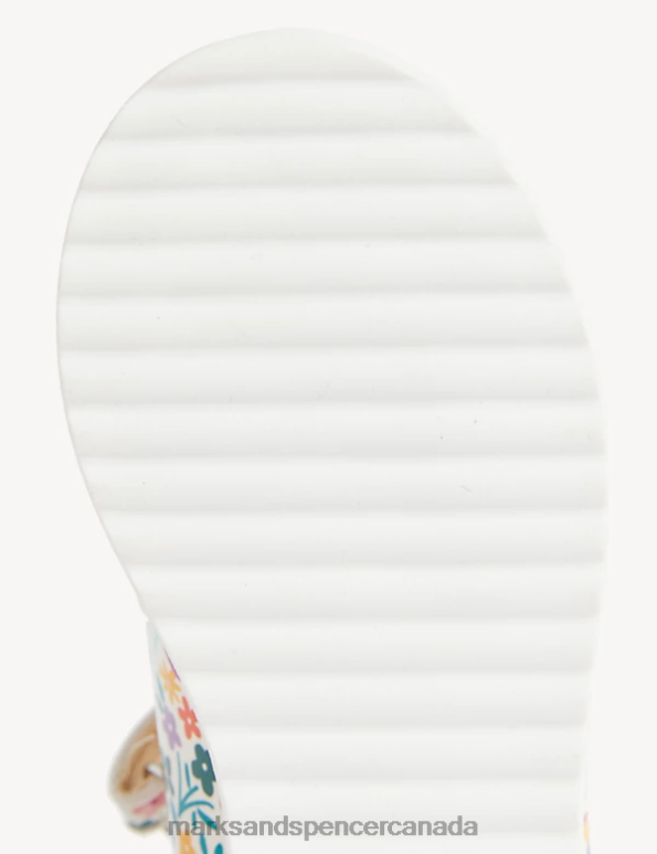 Marks and Spencer near me - Kids Multi Footwear Marks & Spencer Riptape Floral Mary Jane Shoes 20VTD8982