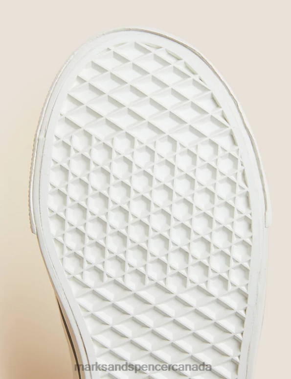 Marks and Spencer Canada - Kids Navy Footwear Marks & Spencer Freshfeet Riptape High Tops 20VTD8127