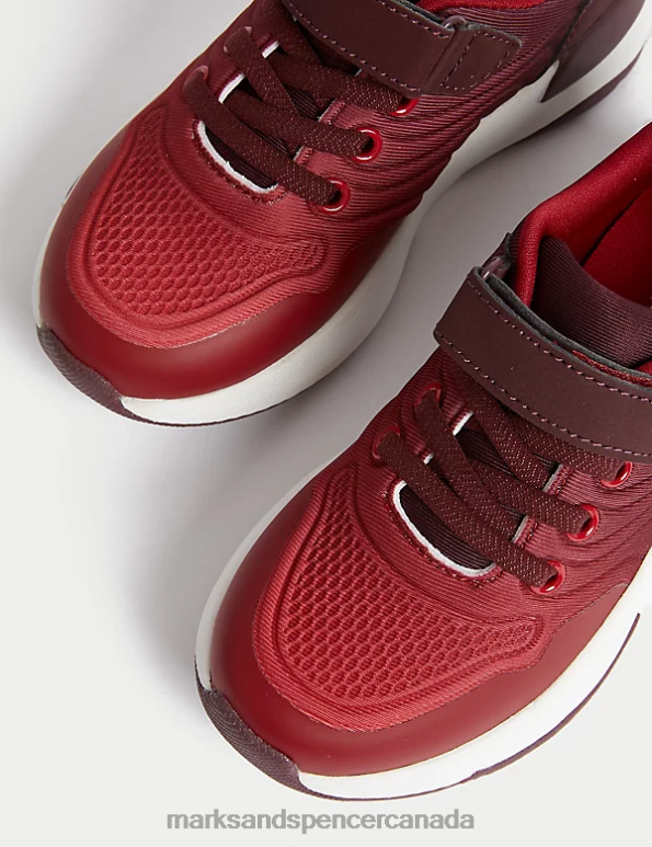 Marks and Spencer near me - Kids Red Mix Footwear Marks & Spencer Riptape Sport Trainers 20VTD8202