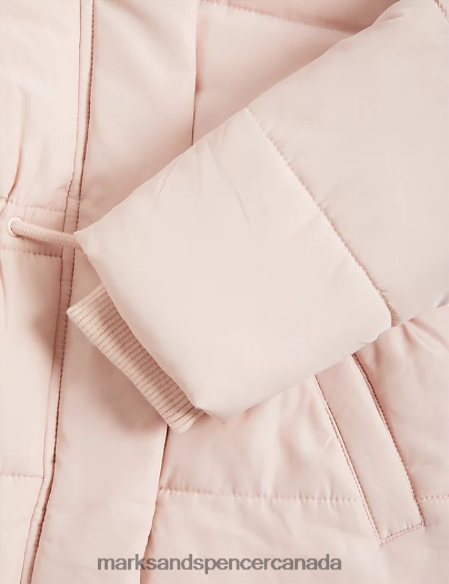 Clothing 20VTD9280 Pink Kids Marks & Spencer Stormwear Hooded Parka Coat - Marks and Spencer outlet