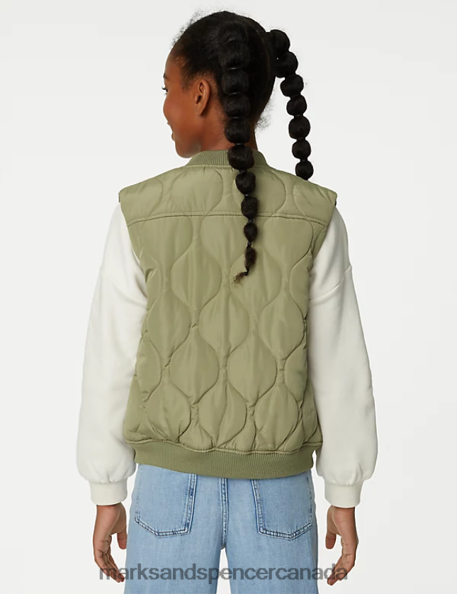 Marks and Spencer sale - Clothing 20VTD9499 Green Kids Marks & Spencer Stormwear Padded Gilet