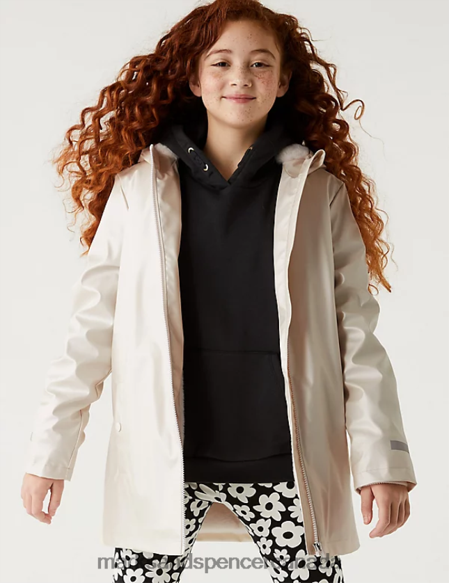 Clothing 20VTD9516 Cream Kids Marks & Spencer Stormwear Metallic Fisherman Coat - Marks and Spencer online