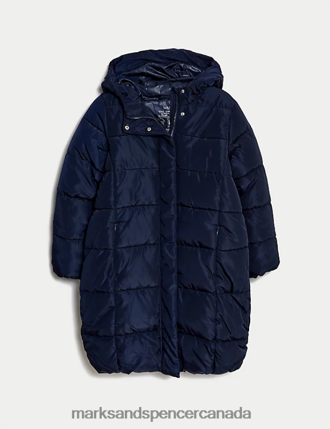 Marks and Spencer Canada - Clothing 20VTD9795 Navy Kids Marks & Spencer Stormwear Longline Padded Coat