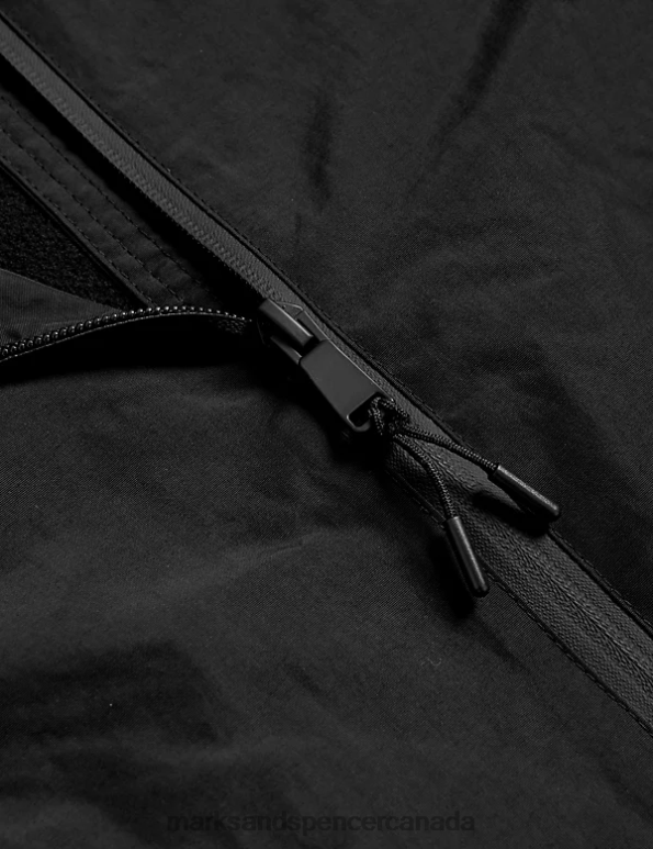 Kids Black Clothing Marks & Spencer Stormwear Hooded Anorak 20VTD8116 - Marks and Spencer outlet